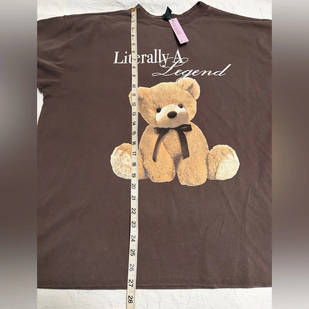 Wild Fable Brown Tee with Graphic Print - Picture 6 of 12